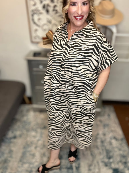 Tiger Striped Midi