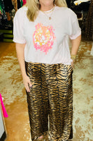 Tiger Print Flowy Pant