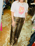 Tiger Print Flowy Pant