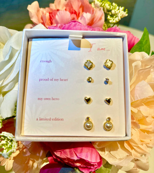 4 pack earring set