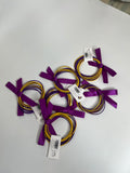 Purple/gold Guitar String Braclets