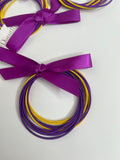 Purple/gold Guitar String Braclets