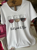 Red Wine and Blue tee