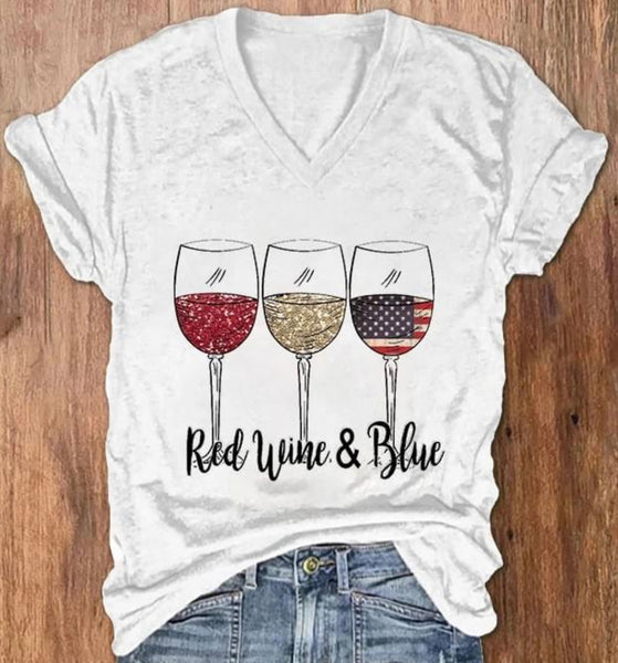 Red Wine and Blue tee